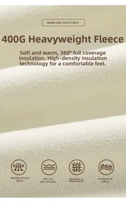 Detail von 400G schwerem Thermo-Fleece-Stoff mit hochdichter Wärmespeicher-Technik