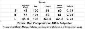 Tableau des tailles pour veste en tweed indiquant les mesures d'épaule et de poitrine