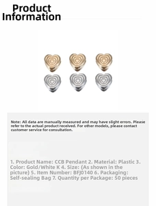 Detailed view of 50 gold and silver heart CCB beads for DIY jewelry making