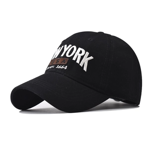 Cotton Embroidered Baseball Cap New York USA Letters Adjustable Sunshade Hat Vintage Street Style Men Women