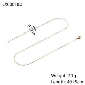 Detail of 0.2cm gold snake chain necklace with lobster clasp and adjustable length
