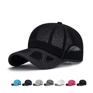 Mesh Baseball Cap Atmungsaktiv Polyester Sonnenschutz Outdoor Sport Verstellbar Leicht Sommer Unisex Trucker Hut