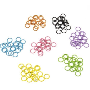 Colorful Iron Jump Rings DIY Jewelry Making Findings Electroplated Open Connectors For Handmade Bracelets Necklace Craft Accessories