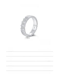 Détails de l'anneau en argent sterling 925 avec poids de 3,00g et largeur de 4,50mm