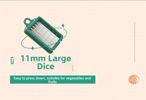 Precision 11mm stainless steel dicing blade attachment for versatile kitchen mandolines