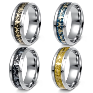 Gothic Spider Web Pattern Ring Stainless Steel Punk Hip Hop Band Jewelry For Men Unisex Cool Polished Fashion Accessories