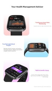 Detail of smart watch showing heart rate, blood oxygen and REM sleep tracking sensors