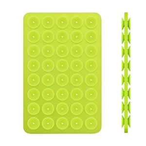 Double Sided Silicone Suction Cup Pad Non-Slip Sticker For Mobile Phone Mirror Glass Surface Washable Multi Grid