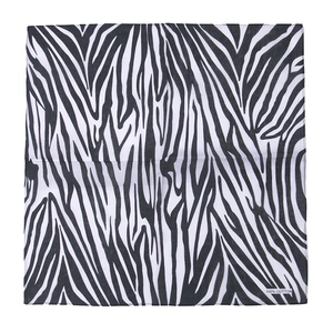 Classic black and white zebra print 100% cotton bandana for hip-hop and outdoor use