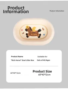 Detailed dimensions of sisal cat scratching bowl featuring teddy velvet and pony pattern