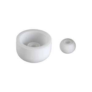 Round polka dot candle holder resin silicone mold for DIY plaster craft and storage bowl