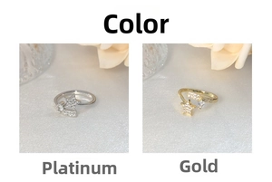 Macro detail of star rings with micro-pave diamonds in white gold and gold finishes
