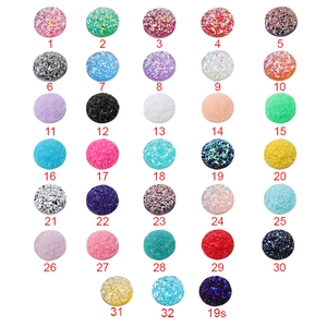 Round Resin Druzy Flatback Cabochons Glitter Starry Crystal Cluster For DIY Jewelry Making Accessories