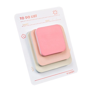 Minimalist multi-color sticky note set with To Do List card for office organization