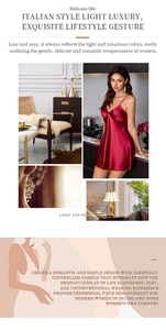 Détail d'une nuisette en satin bordeaux avec boucles d'oreilles à pompons de luxe