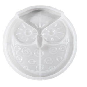 Moule en silicone hibou translucide pour bricolage de coupelles à bijoux en résine