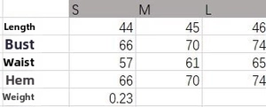 Detailed size chart for women casual zipper top and shorts set with S, M, L measurements