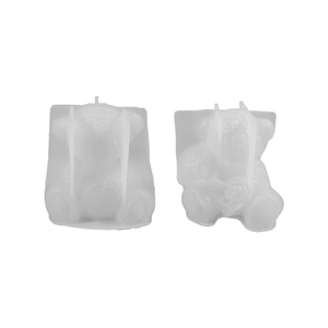 Stereo rose bear silicone molds for Valentine's DIY candle and resin craft 6410