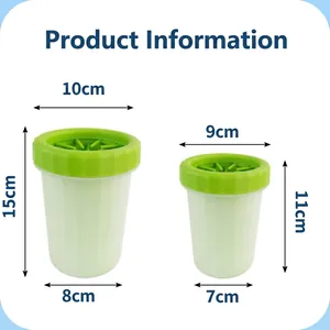 Pet Paw Cleaner Cup With Soft Silicone Bristles For Dogs And Cats Portable Foot Washer For Outdoor Indoor Cleaning Massage