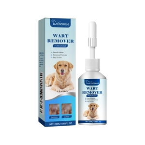 Effective 20ml pet wart remover for dogs with gentle plant formula and dropper applicator