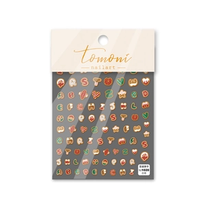 5D embossed Christmas gingerbread cookie nail art stickers with 26 letters and cute patterns
