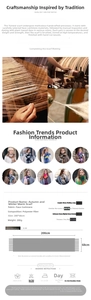 Detailed chart of checkered scarf showing 200x68cm size, 280g weight and care instructions