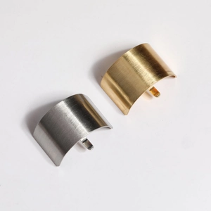 Japanese Style Metal Ponytail Hook Hair Buckle Brushed Alloy Hair Accessory For Women Minimalist Elegant Gold Silver Finish