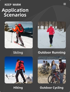 Winter thermal knit hat showing versatility for skiing, running, hiking, and cycling