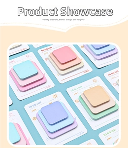 Close-up of colorful macaron sticky notes with To Do List and sun flower pattern