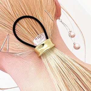 Minimalist Alloy Arc Buckle Hair Tie High Elastic Rubber Band U-Shape Headwear For Women Fashion Ponytail Holder Hair Accessories
