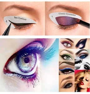 Step-by-step guide for using Sex Eyeliner and Classic Eyeshadow makeup stencil stickers