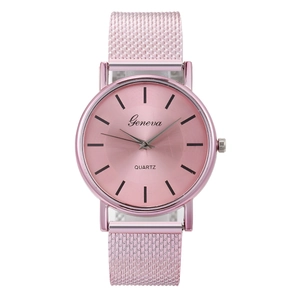 Quartz Wristwatch Mesh Metal Band Minimalist Fashion Casual Watch For Women And Men Unisex Students