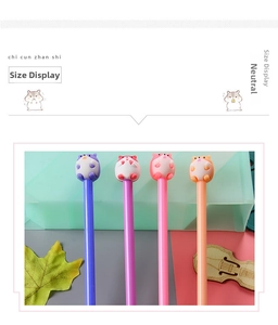 Detail view of colorful cartoon hamster pens with 3D cute animal figurines on top