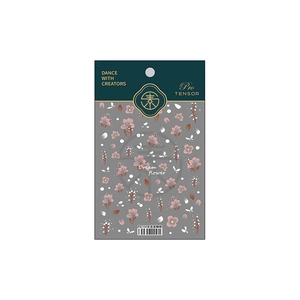 TENSOR ultra-thin self-adhesive floral nail stickers TS-1518 Dream flower theme