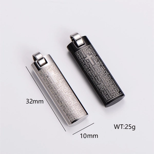 Cross Pendant Necklace 316L Stainless Steel Lord Prayer Scripture Engraved Column Religious Jewelry For Men Women