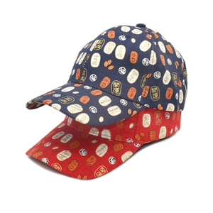 Baseball Cap Cotton Chinese Style Lucky Symbols Print Breathable Sun Protection Adjustable Outdoor Unisex Fashion Hat