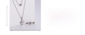 Tableau des tailles détaillé pour parure collier ange et boucles d'oreilles