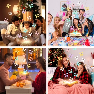 Colorful butterfly-shaped LED string lights for festive home decor and party atmosphere