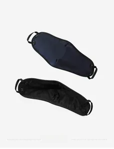 Detail view of winter ear protection mask with plush lining and adjustable ear straps