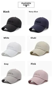 Casquettes de baseball séchage rapide multicolores avec broderie NY&JA en relief