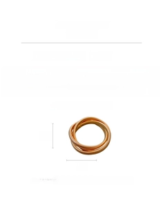 Spécifications du bracelet en acier à trois couches, diamètre 7cm et poids 74,8g