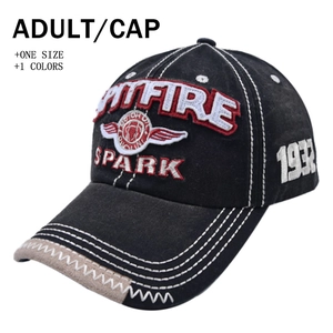 Vintage Washed Cotton Baseball Cap Embroidered Letter Streetwear Adjustable Sun Hat For Men Women Outdoor