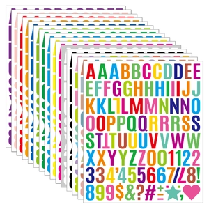 Vinyl Letter Number Stickers Waterproof Self-Adhesive Alphabet Decals For Mailbox Signs Scrapbooking DIY Crafts