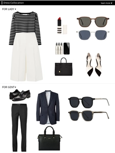 Fashion collage showing vintage polarized sunglasses styled with formal business outfits