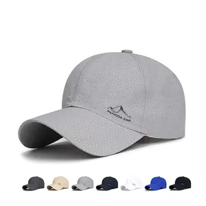 Baseball Cap Breathable Quick Dry Mesh Outdoor Sun Protection Adjustable Sport Hat For Men Women