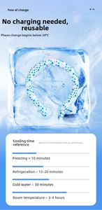 Macro detail of PCM cooling neck ring with blue dots showing crystal texture at 28 degrees