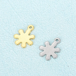 Gold and silver stainless steel sunburst pendants for DIY jewelry and necklaces