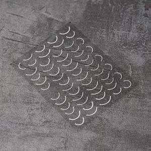 5D embossed white pearl nail art stickers with elegant French style relief texture