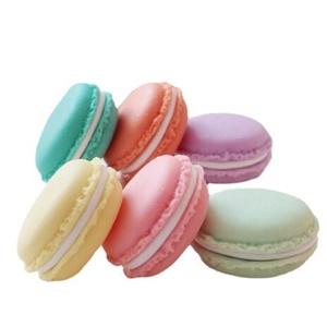Mini macaron style jewelry storage boxes in 6 pastel colors for portable home organization