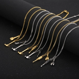 Mini simulation tool pendant necklace featuring wrench hammer and screwdriver in metal
